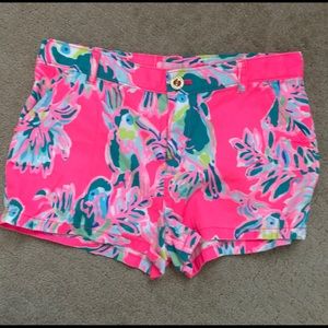Lilly Pulitzer parrot floral shorts